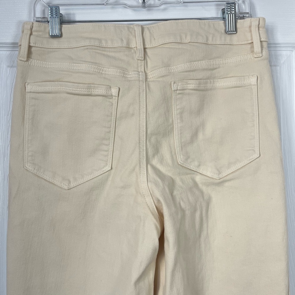 Athleta Flex High Rise straight Leg Ankle Jean in bone size 10 - Picture 5 of 9